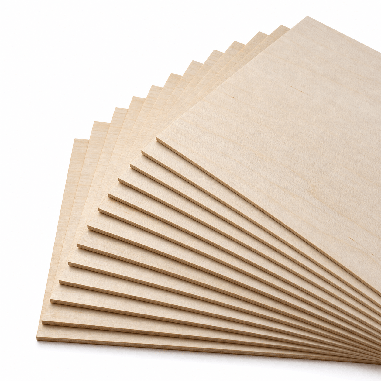 Materialfächer mit Birkensperrholzplatten aus dem Materialpaket