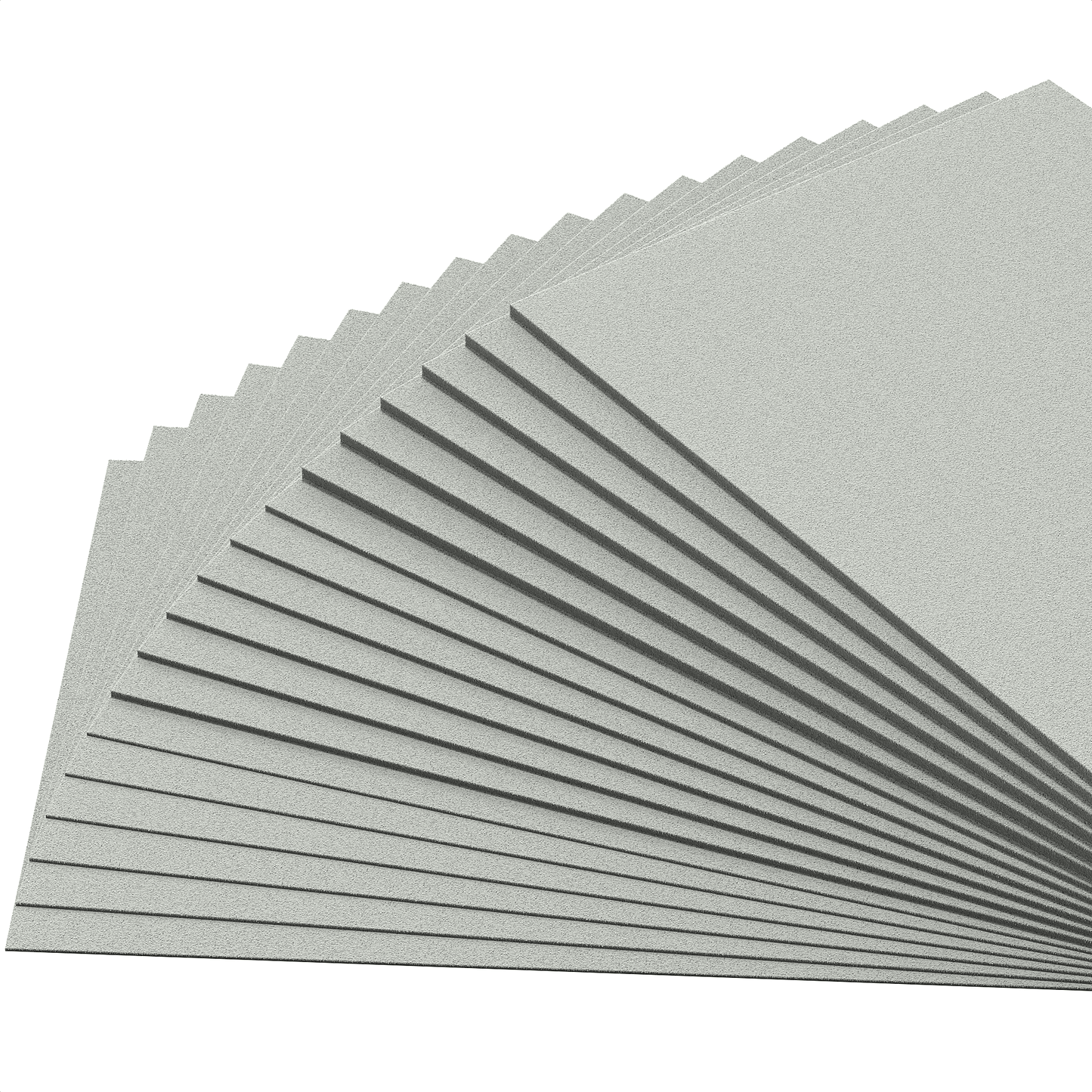 Materialfächer mit grauen EVA-Schaumplatten aus dem Materialpaket