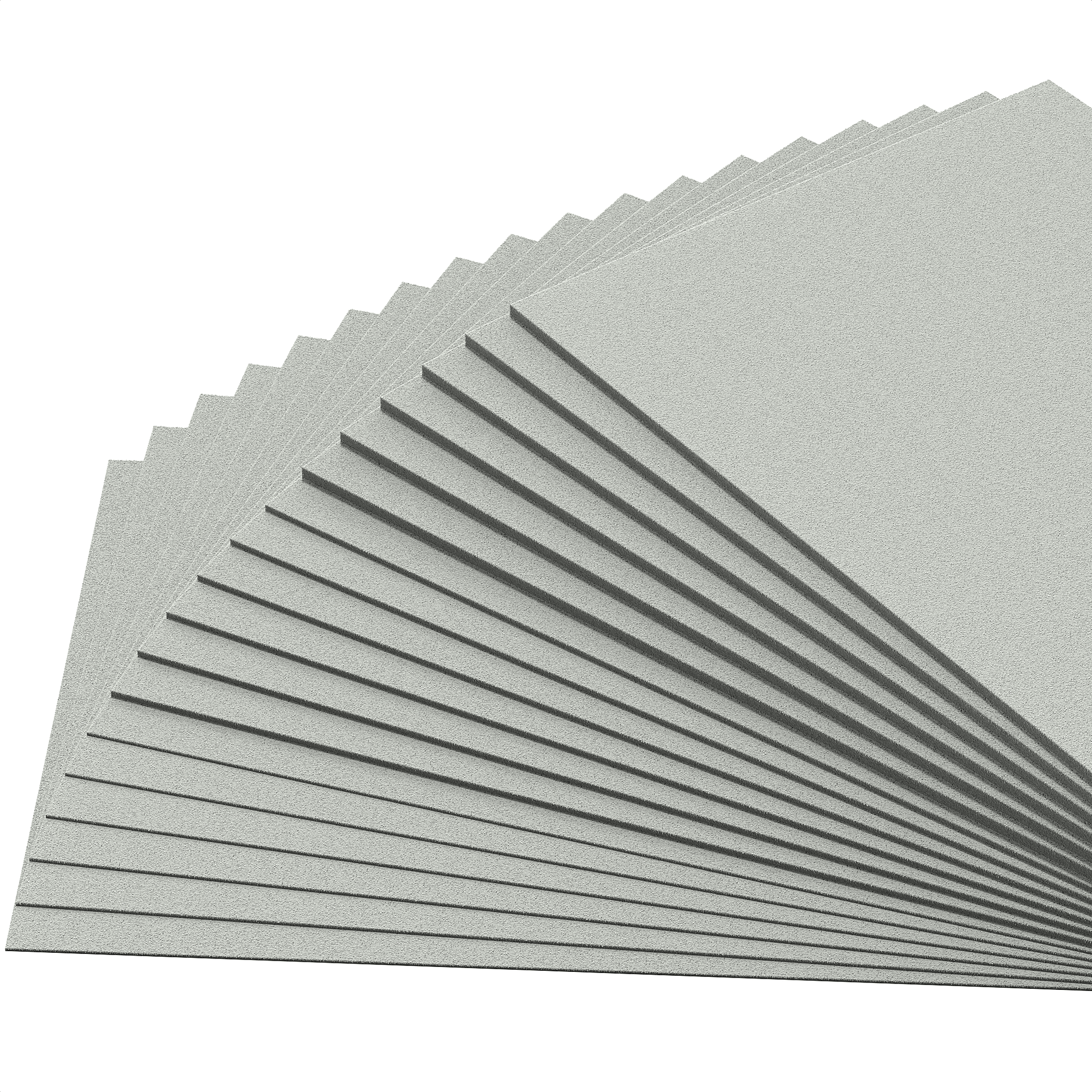 Materialfächer mit grauen EVA-Schaumplatten aus dem Materialpaket