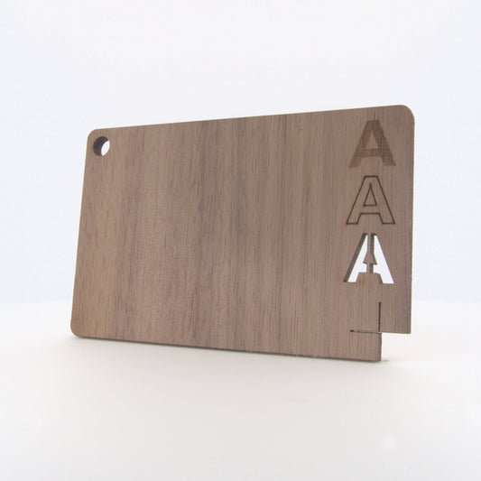 Gefineerd notenhout enkelzijdig A/R - Laser Cut Supply