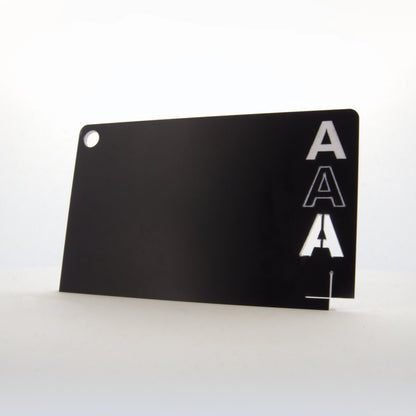 Graveerplaat PMMA zwart/wit - Laser Cut Supply